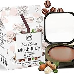 Seer Secrets Natural Blush It Up Lip and Cheek Tint for Long Lasting Moisturizing Lips | Deep Mocha Blush It Up- 10gm-14