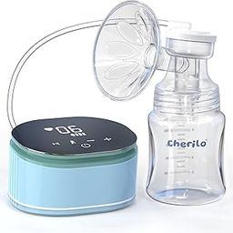 Cherilo Breast Pump Electrical, 2 Years Warranty, 4 Pumping Modes, 9 Intensity Levels, Digital Touch Screen, Smart Memory, Dual Power Mode - USB & Battery, 2 Free Breast Pads, Soft & Gentle, BPA Free-image-2