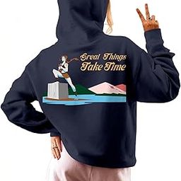 Women's Hoodie | Cotton Rich | Globally Certified Fabric | Super Soft & Warm | Colors Dont Fade | Relaxed Fit | Never Give Up Design-image-54
