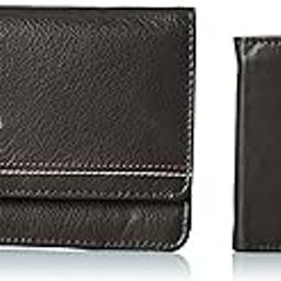 U.S. POLO ASSN. Leather Men's and Ladies Wallet Combo, Brown-image-46