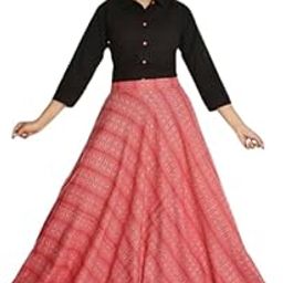 DEVIDINO Beautiful and Stylish Viscose Rayon Ethnic Top Skirt Set-image-48