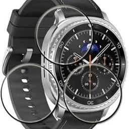 DOMCHI Tempered Glass Screen Protector Compatible For Samsung Galaxy Watch 8 Classic Full Screen Coverage With Easy Installation Kit For Cellphone.-image-100