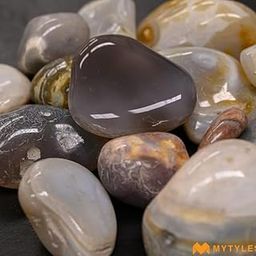 Garden Art 5/kg New Mix Polished Pebbles for Home Decor | Semi Transparent Under Light | High Gloss Stones | Best for Home, Garden, Pot Plants, Fish Tank and Landscaping-image-69