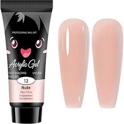 30Ml Polygel Tube For Nails Extensions Nail Art Manicure Acrylic Gel Finish Varnish (Nude)-40