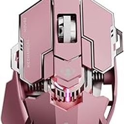 SEUNKWANG EWEADN G5 Wired Gaming Mouse, Ergonomic RGB Computer Mouse, 12800 Adjustable DPI, 9 Programmable Macro Buttons with Rapid Fire Key Compatible for PC/Laptop/Windows-Pink-image-65