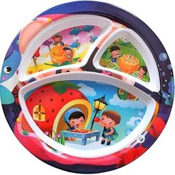 KKAKU Melamine 2Pcs YoYo Kids Plate Set - Cartoon | Food Grade & Safe Snacks Serving Plates for Kids Boys & Girls | Learning & Playing Corckery Food Eating Plates for Toddlers | Kids-Friendly Design-image-18
