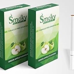 Smoky Herbals 100% Tobacco & Nicotine Free Cigarette for Refresh Mood & Relieve Stress for Men & Women (GREEN APPLE FLAVOUR, 2 Packets)-26