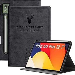Robustrion Case for Moto Pad 60 Pro 12.7 inch Cover Case with [Pencil Holder], Deer Pattern Flip Cover for Motorola Pad 60 Pro Cover 12.7 inch [Auto Sleep Wake Support] - Black-image-7
