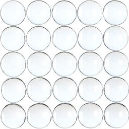 50 CleverDelights 12mm Round Glass Cabochons - Clear Magnifying Cabs - Dome Pendant Cab - For Cameo Pendants, Photo Jewelry, Rings, Necklaces-image-5