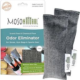 MOSO NATURAL Odor Absorbers, Eliminator For Shoes, Gym Bags&Sports Gear. Premium Moso Bamboo Charcoal Air Purifying Bag And Deodorizer 75Gm*2 (Two Bags Per Package)| Lasts up to 2 years! Long Lasting-picture-16