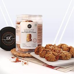 THE DOUGH CORNER Healthy Multi Millet Kaju Badam Cookies | High Protein with Bajra, Jowar, Ragi, and Barley Flours | Jaggery | No Maida, No Sugar, No Palm Oil | Guilt-Free Snack for All Ages-200Gm-image-82