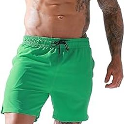Swimwear Swimming Shorts Trunk,Men's Swimming Trunks Solid Color Breathable Beach Surf Casual Sports Shorts-image-7