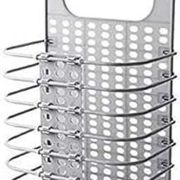 Sakar Bathroom Hanging Mesh Laundry Basket Bag – Foldable Dirty Clothes Storage Hamper with Hooks Toiletry Organizer for Bathroom, Bedroom, College Dorm, RV, Travel Space Saving Washing Bin-image-99