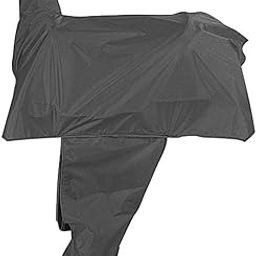 Dura-Tech Nylon Western Saddle Cover | Protects Saddles from Dust and Scratches | Lightweight 420D Nylon | Full Coverage with Elastic Straps | Color Black | Size Large-image-45