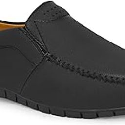 Slip-On Men's Formal Shoe | Stylish with Soft Cushioned Insole | Sleek Slip-On Design for Formal Look | Durable with Anti-Skid Sole | Ideal for Office Wear (9291)-image-20