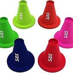SAS Cricket Batting Tee - Durable TPR Material | Cricket Cones for Exercise | Cricket Equipment Tee for Batting, Cricket Practice | Cricket Cones for Practice (Multi)-22