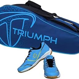 Badminton Shoe Smash Sky Size-6 with Triumph Badminton Bag 303 Navy/Sky-image-70