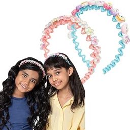 Cute Hairbands for Girls | Cute Character and Flower Design | Comfortable, Flexible Hair Accessory | Kid Headbands | Random Colours | 2 Pieces-5