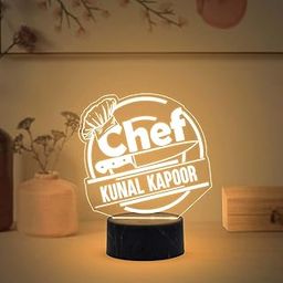 Gift Me Bazar Personalized Chef Desk Table Lamp with Warm White Light & USB Powered | Unique Kitchen Decor | Customized Gift for Chef | Gift for Cooks and Foodies-19