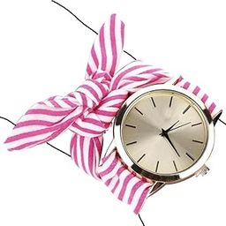 Wrist Watch with Ribbon Scrunchies Style Strap Fabric Matching Wristband for Women Girls Ladies-image-8