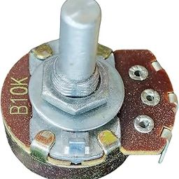 VAHISSH LIFE INC B10K Linear Potentiometer, 10K Ohms, 14mm Shaft Length, 25mm Diameter pot-12