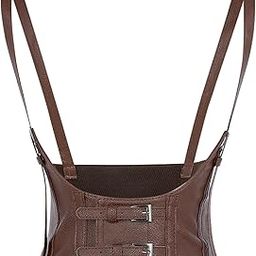 Women's Elastic Wide Waist Belt, Steampunk Underbust Corset Belts Faux Leather/Denim for Dress-image-20