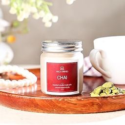 NIKSA HOMES Jar Scented Candle-Chai, Tea Fragrance - Cozy and Inviting Aroma for Home and Office, Hand-Poured, Long-Lasting, Perfect for Tea Lovers-image-56