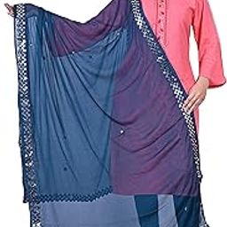 womens fancy mirror four side embroedary chiffon dupatta-picture-28
