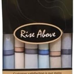 Cotton Premium Collection Handkerchiefs for Men – Set of 6 Light-Colored Soft & Durable Hankies-picture-35