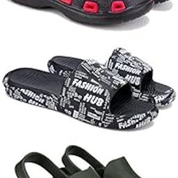 Lightweight Classic Clogs || Sandals with Slider Adjustable Back Strap for Men-Combo(3)-3017-3103-3135-image-20