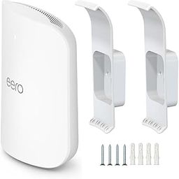 Wall Mount Holder for eero Max 7, No Messy Wires, Space Saving, Wall Stand Bracket Compatible with eero Max 7 Tri-Band Mesh WiFi System (2 Pack)-2