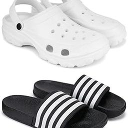 WINGSCRAFT Men's Rover Lightweight Comfortable| Slides|Clogs| Sandals with Adjustable Back Strap for Men Multicolor-48