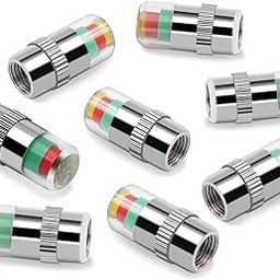 8 Pcs Car Tyre Valve Caps, Tyre Pressure Monitoring, Tyre Pressure Monitoring System, Car Tire, Bikes, Trucks Motorcycles Tyre Valve Dust Car Accessories-3