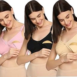 Women's Cotton Full Cup Non-Wired & Non-Padded Feeding Bra | Nursing Bra | Maternity Bra-image-1