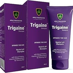 Trigaine Neutral pH Shampoo (2x100ml) | Optimizes Color Treated & Heat Treated Thin Hair with Natural Proteins, Vitamins & Bionutrients Dermatologist-Recommended Shampoo for Hair Fall | Pack 2-image-66
