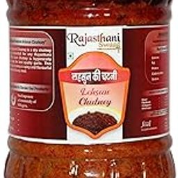 Rajasthani Swaad Desi Marwadi Lehsun Chatni Homemade Lehsun Chutney (Real Marwadi Lasan Chatni/Desi Village Taste) Jar Of 500 Grams-image-98