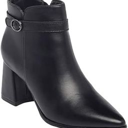 Fashionable and Beautiful Trendy and comfortable Vegan Block Boots for Women and Girls Black, 5UK-image-82