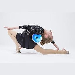 GISCO Rhythmic Gymnastic Ball for Dance Performance Exercise | Manoeuvrable & Lightweight with Inflating Pin | Dia-19cm, 420 gm (Blue)-25