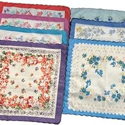 The Style Sutra7x Cotton Handkerchief Assorted Color Floral Print Classic Hankies 30cmx30cm|Clothing Shoes & Accessories | Mens Accessories | Handkerchiefs-image-12