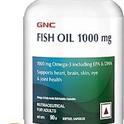 GNC Fish Oil 1000mg Omega-3 with 180mg EPA & 120mg DHA |For Heart, Brain, Joint & Vision Support | Ultra-Pure, & Enteric-Coated For No Fishy Aftertaste | USA Formulated, 1 count, 90 capsules-11