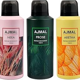 Ajmal Neea, Prose and Aretha Deodorant Perfume 150ML Each Long Lasting Spray Gift For Men and Women Online Exclusive-image-20