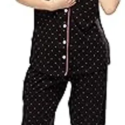 weet Women's Cotton All Over Printed Shirt & Payjama Night Suit Set-picture-13