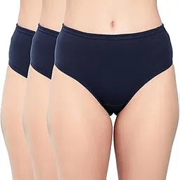 shasmi Women's Super Combed Cotton Mid Low High Rise Coverage Hipster Full Briefs Breathable with Concealed Waistband Ladies Underwear Panties (Hipster 8901)-picture-0