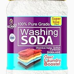 Washing Soda Powder 850 GM (SUPER VALUE PACK) 100% Pure Laundry Booster Sodium Carbonate (850 GM)-image-71
