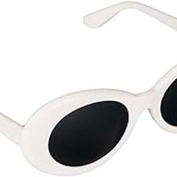 CLUB BOLLYWOOD®Retro Clout Goggles Glasses Oval Bold Mod Thick Framed Sunglasses White|Clothing, Shoes & Accessories | Costumes, Reenactment, Theater | Accessories |1 Piece Clout Goggles Sungles-image-37