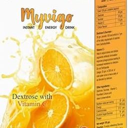 PRAVISH PHARMACEUTICALS PVT LTD Orange Myvigo Instant Energy Drink, Packaging Size: 105g, Packaging Type: Box-image-2