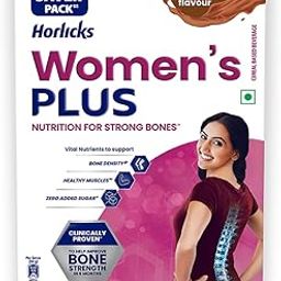 Horlicks Women's Plus Chocolate Nutrition Drink 400 g Refill Pack, Nutrition for strong Bones with 100% daily Calcium & Vitamin D - No Added Sugar-6