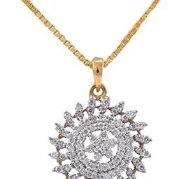 joyalukkas Pride Diamond Collection 18K Yellow Gold and Diamond Pendant-picture-38