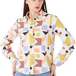 Women's White Printed Regular Shirt-picture-51