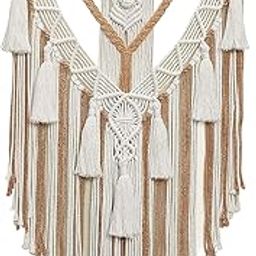 ARTISOUL® Handmade Woven Tapestry Chic Wall Hanging Tapestry For Dorm Indoor Apartment Brown | Home Decor | Tapestries-image-59